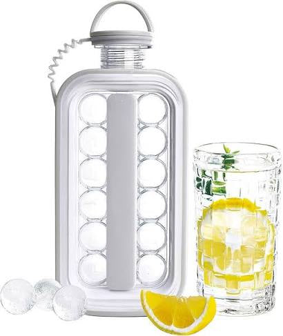 2-in-1 Ice Ball Maker and Cool Water Bottle